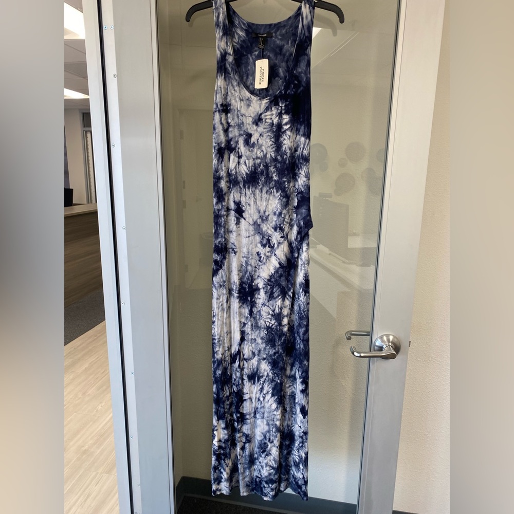 NWT Forever 21 Tie-Dye Maxi Dress with Slit